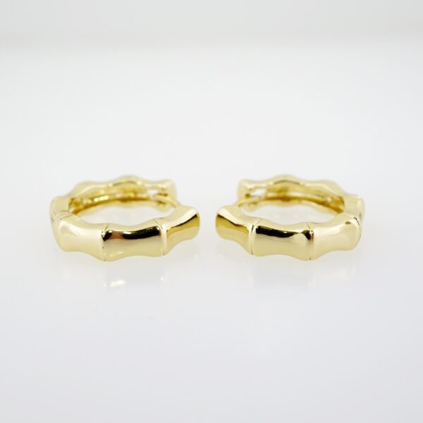 Arete de Acero Bañado en Oro 14k - EA422