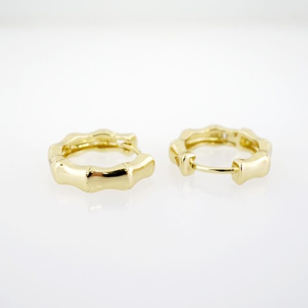 Arete de Acero Bañado en Oro 14k - EA422 - Imagen 2