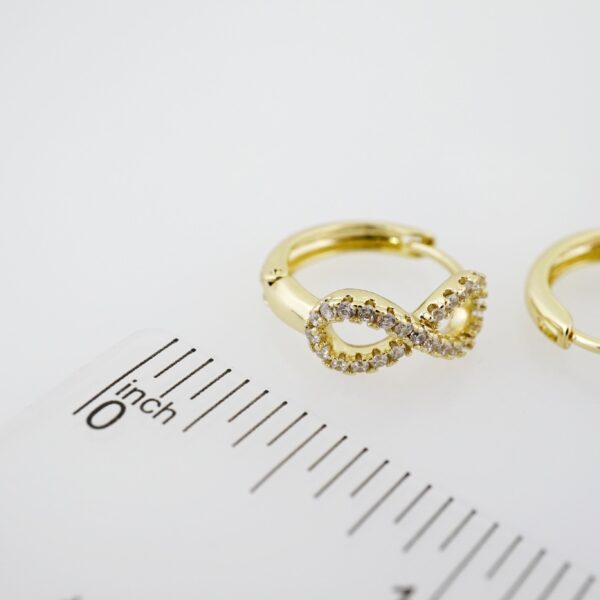 Arete de Acero Bañado en Oro 14k - EA424 - Imagen 3