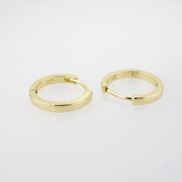 Arete de Acero Bañado en Oro 14k - EA426 - Imagen 2
