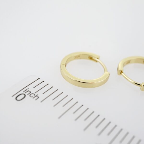 Arete de Acero Bañado en Oro 14k - EA426 - Imagen 3