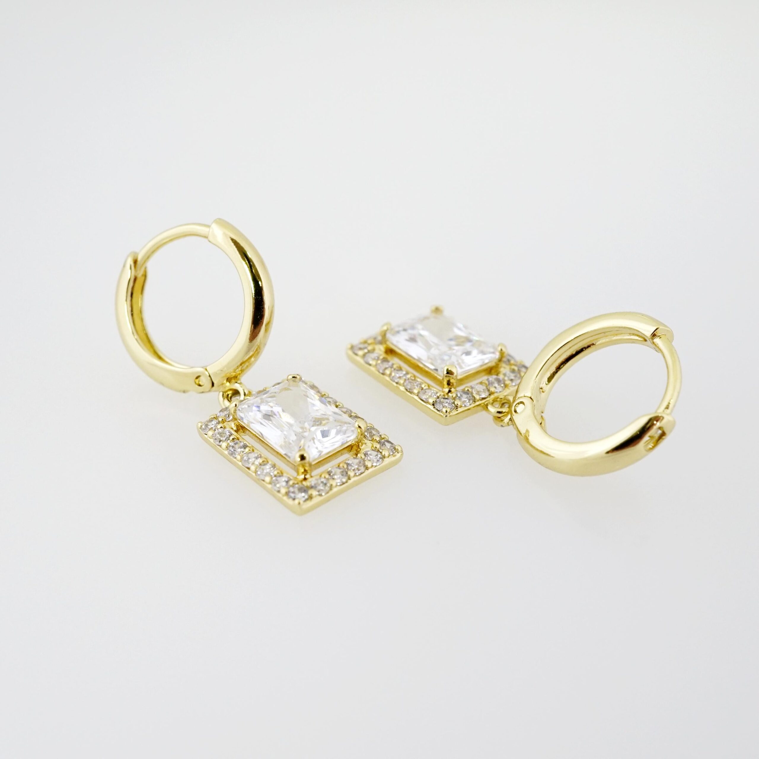 Arete de Acero Bañado en Oro 14k - EA430 - Imagen 2