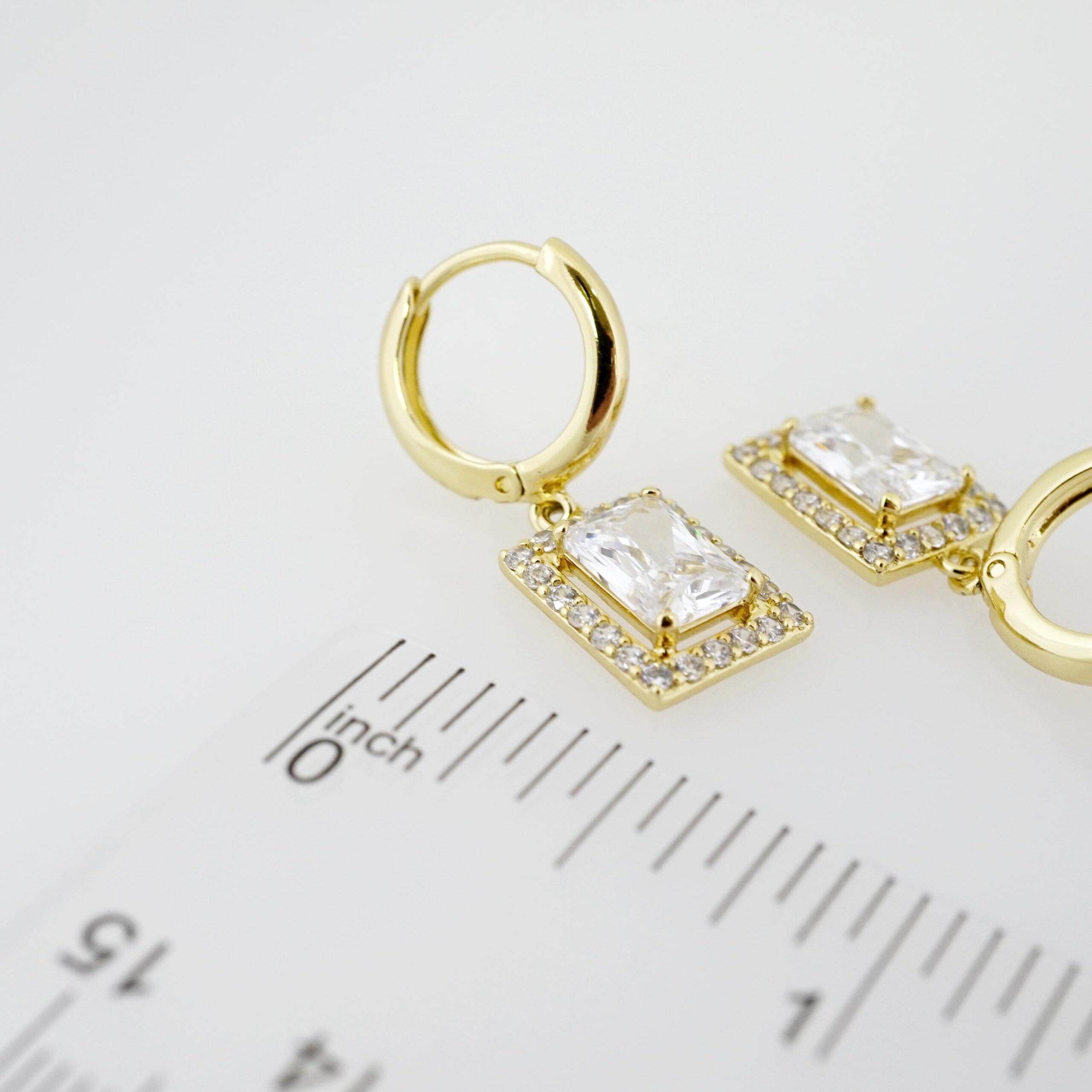 Arete de Acero Bañado en Oro 14k - EA430 - Imagen 3