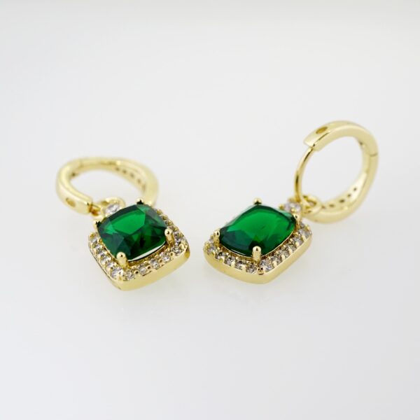 Arete de Acero Bañado en Oro 14k - EA431