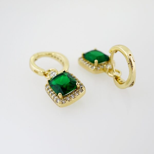 Arete de Acero Bañado en Oro 14k - EA431 - Imagen 2