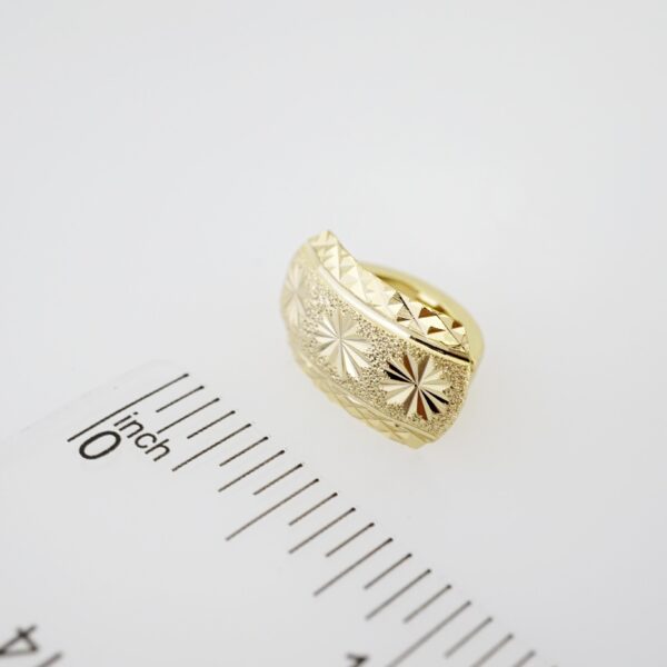 Arete de Acero Bañado en Oro 14k - EA439 - Imagen 3