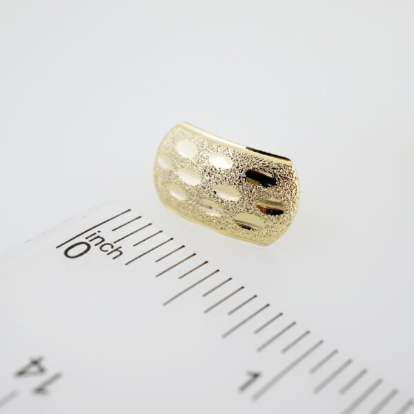 Arete de Acero Bañado en Oro 14k - EA440 - Imagen 3