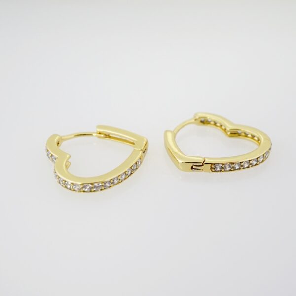 Arete de Acero Bañado en Oro 14k - EA383 - Imagen 2