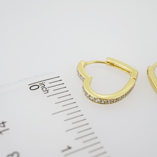 Arete de Acero Bañado en Oro 14k - EA383 - Imagen 3
