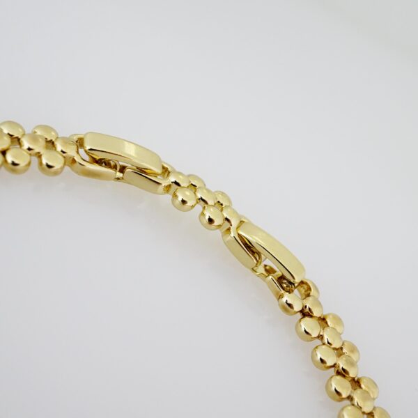 Brazalete de Acero Bañado en Oro 14k - BR067 - Imagen 3