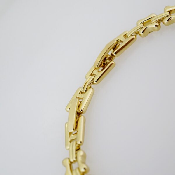Brazalete de Acero Bañado en Oro 14k - BR070 - Imagen 3