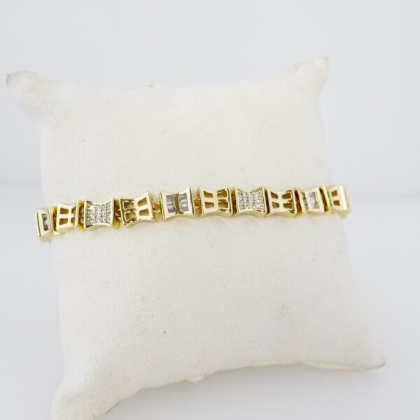 Brazalete de Acero Bañado en Oro 14k - BR071 - Imagen 2