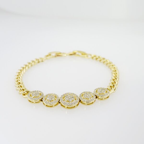 Brazalete de Acero Bañado en Oro 14k - BR072