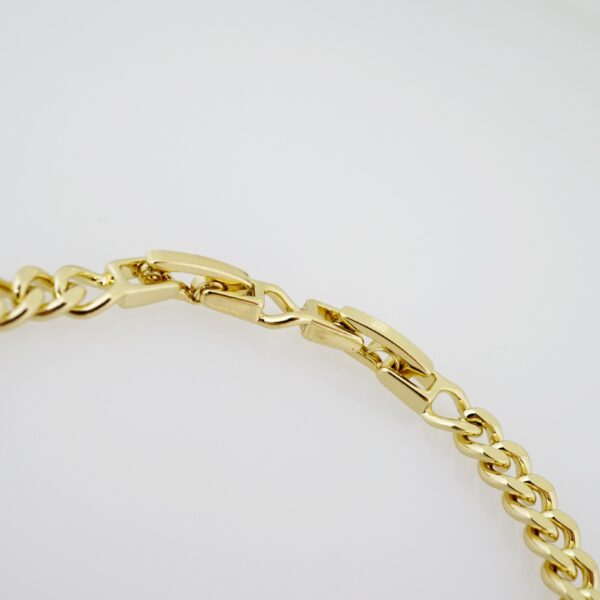 Brazalete de Acero Bañado en Oro 14k - BR072 - Imagen 3