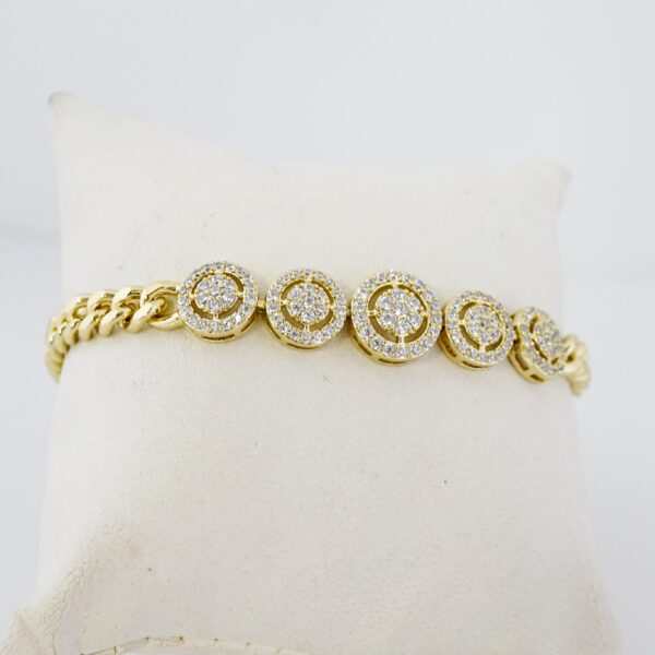 Brazalete de Acero Bañado en Oro 14k - BR072 - Imagen 2