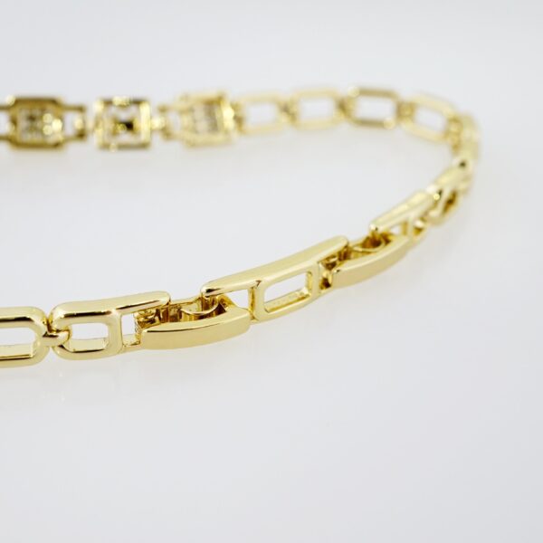 Brazalete de Acero Bañado en Oro 14k - BR075 - Imagen 3