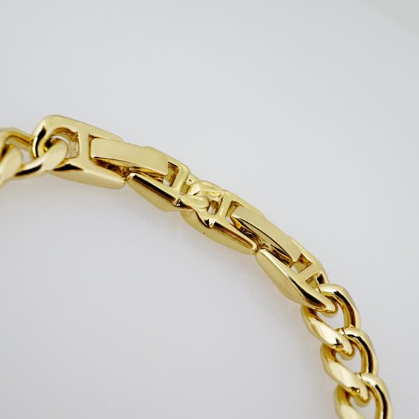 Brazalete de Acero Bañado en Oro 14k - BR080 - Imagen 3