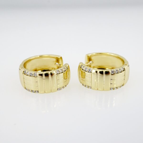Arete de Acero Bañado en Oro 14k - EA189