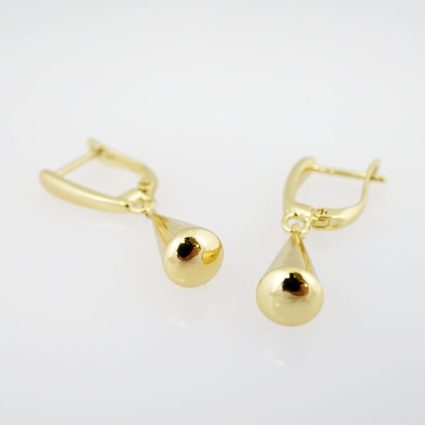 Arete de Acero Bañado en Oro 14k - EA321