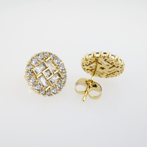 Arete de Acero Bañado en Oro 14k - EA324 - Imagen 2