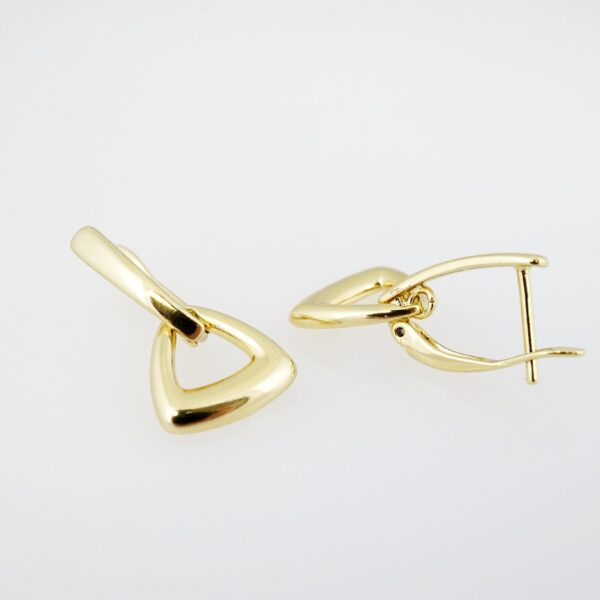 Arete de Acero Bañado en Oro 14k - EA325 - Imagen 2