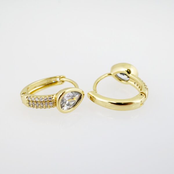 Arete de Acero Bañado en Oro 14k - EA328 - Imagen 2