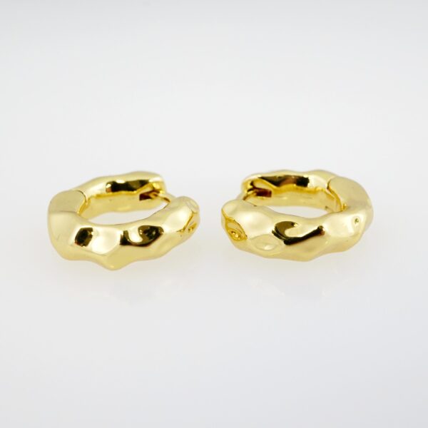 Arete de Acero Bañado en Oro 14k - EA244
