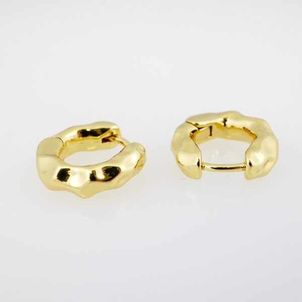 Arete de Acero Bañado en Oro 14k - EA244 - Imagen 2