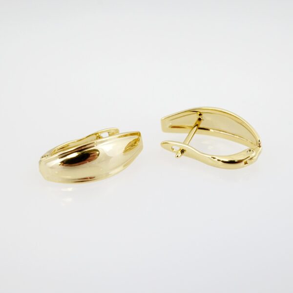 Arete de Acero Bañado en Oro 14k - EA261 - Imagen 2