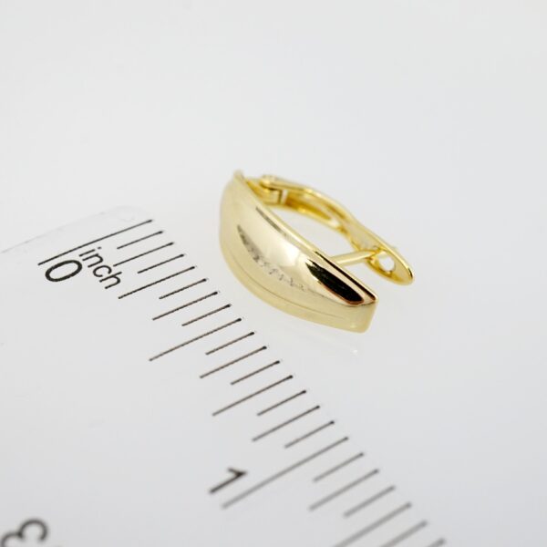 Arete de Acero Bañado en Oro 14k - EA261 - Imagen 3