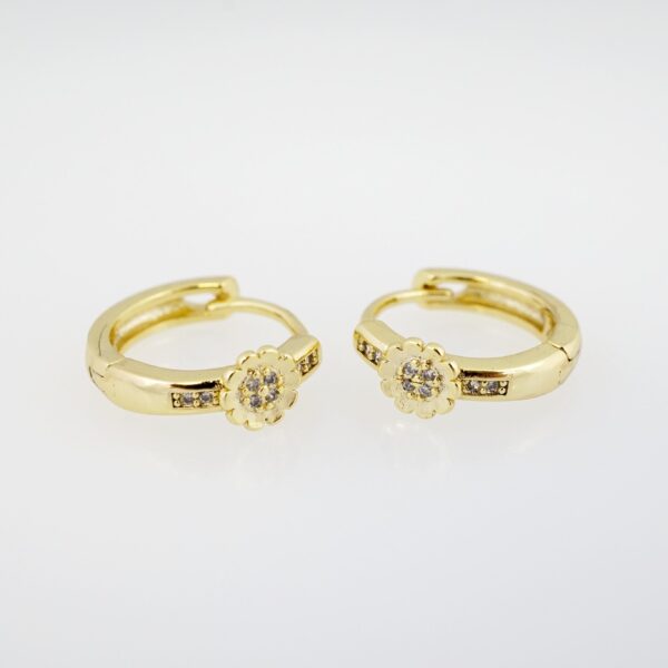 Arete de Acero Bañado en Oro 14k - EA227