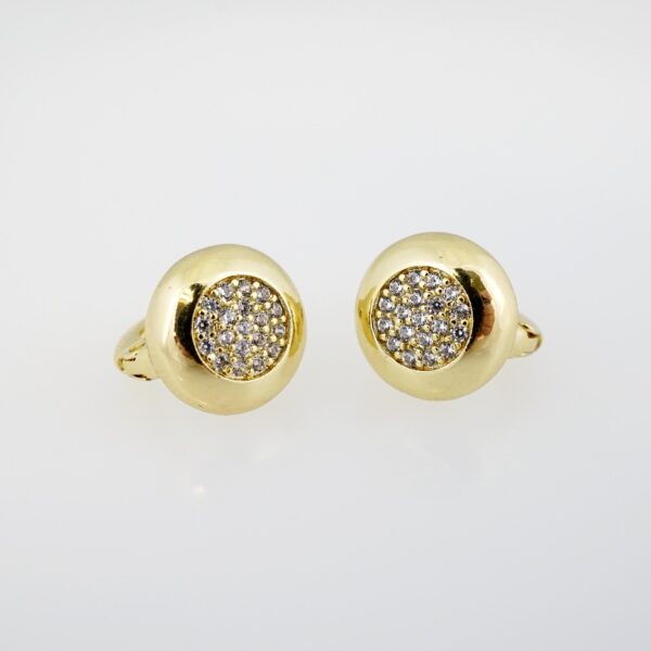 Arete de Acero Bañado en Oro 14k - EA267