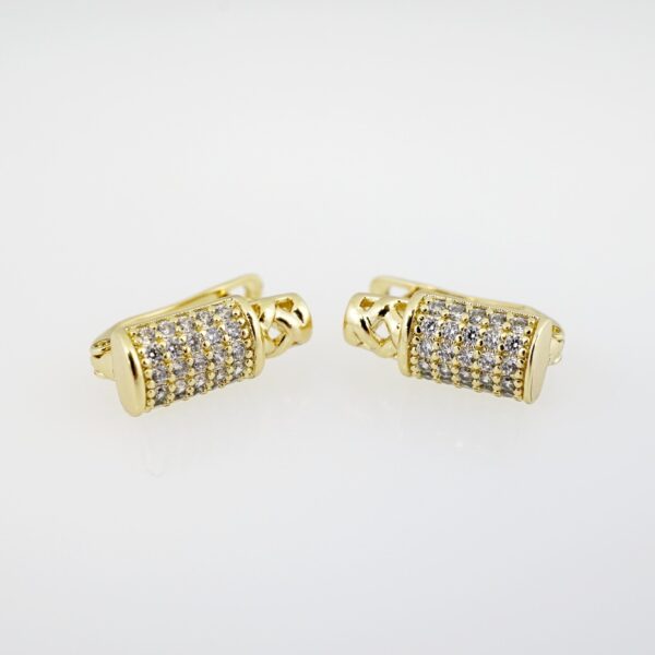 Arete de Acero Bañado en Oro 14k - EA271