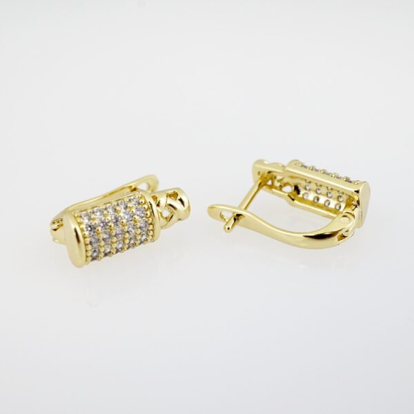 Arete de Acero Bañado en Oro 14k - EA271 - Imagen 2