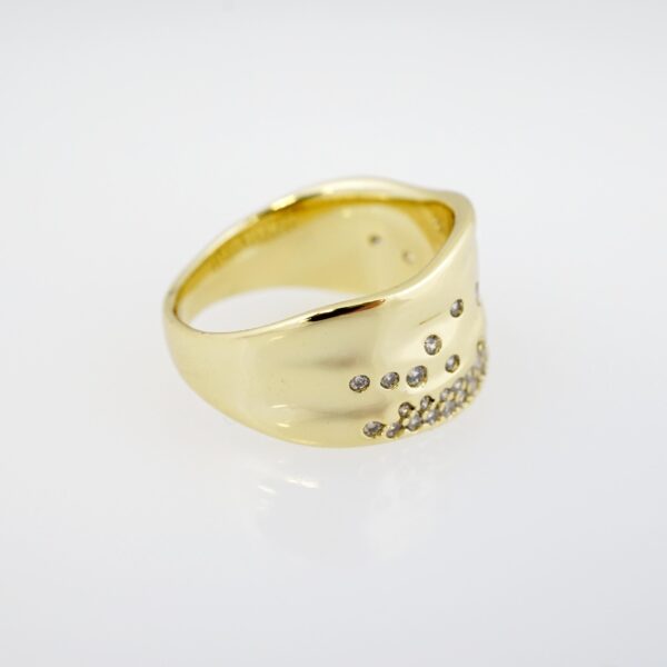 Anillo de Acero Inoxidable Bañado en Oro 14k - RG028 - Imagen 2