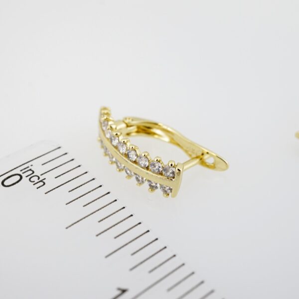 Arete de Acero Bañado en Oro 14k - EA181 - Imagen 3