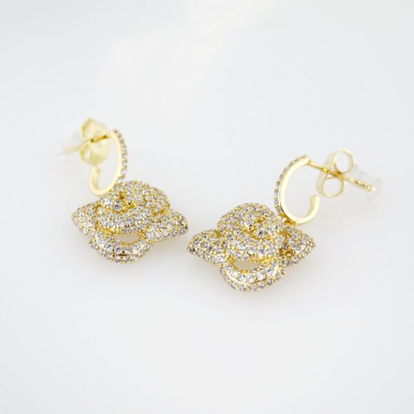 Arete de Acero Bañado en Oro 14k - EA126