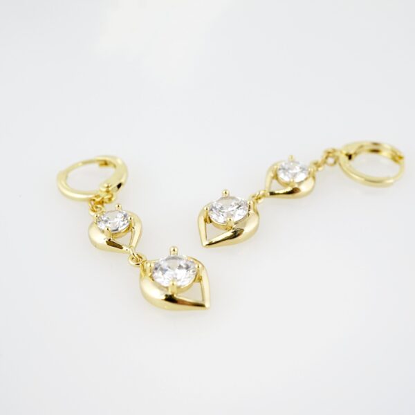 Arete de Acero Bañado en Oro 14k - EA351