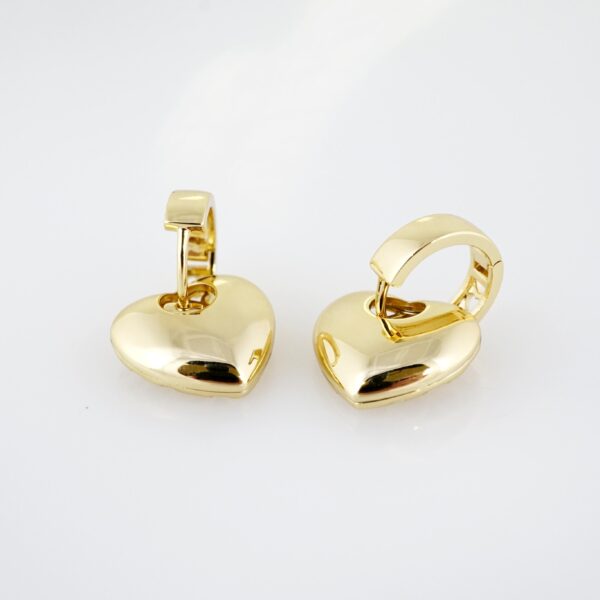 Arete de Acero Bañado en Oro 14k - EA353