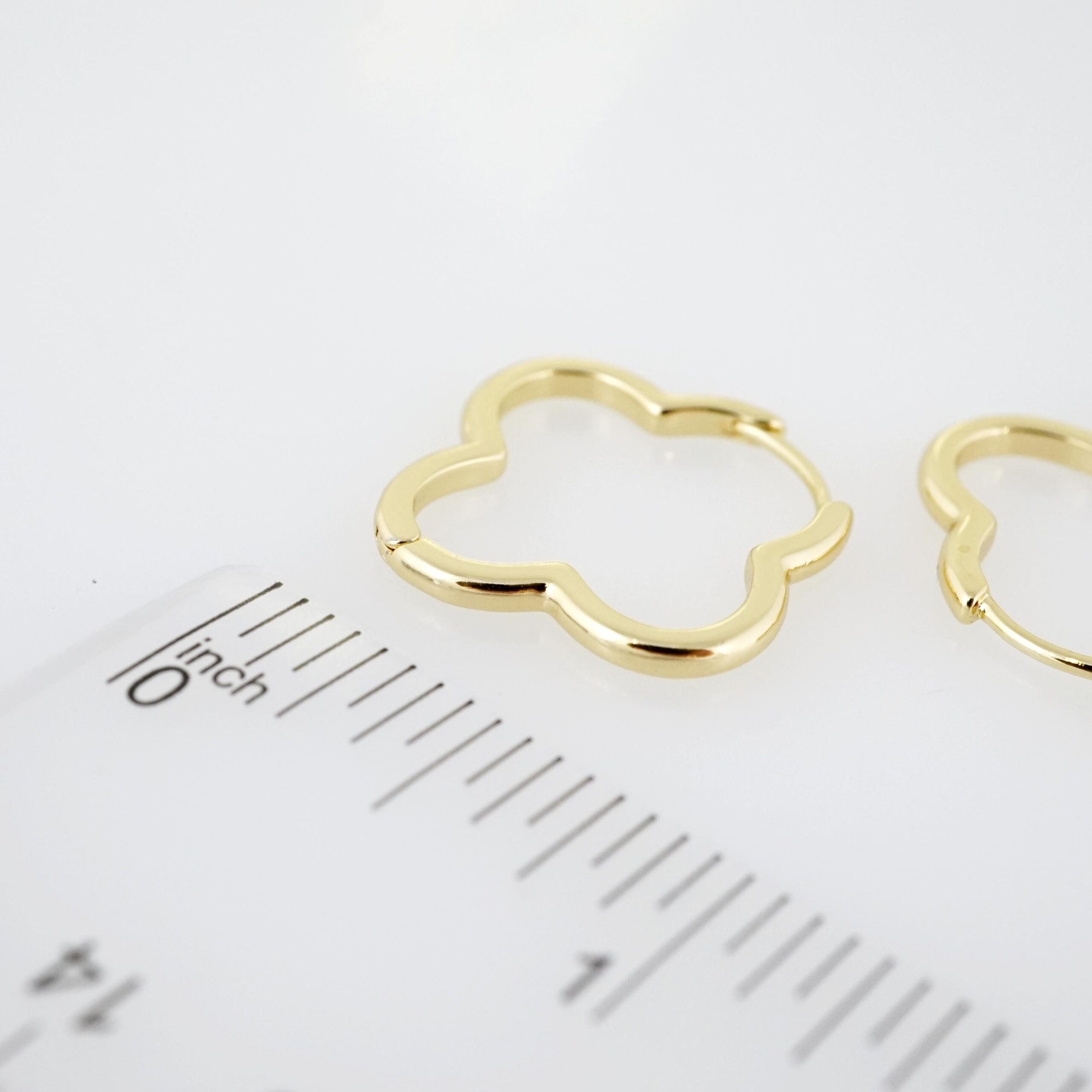 Arete de Acero Bañado en Oro 14k - EA345 - Imagen 3