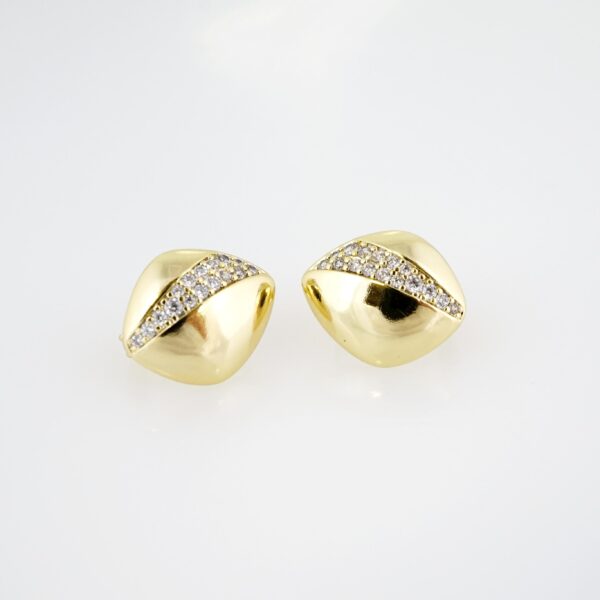 Arete de Acero Bañado en Oro 14k - EA301