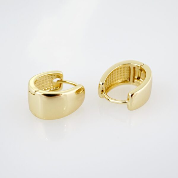 Arete de Acero Bañado en Oro 14k - EA291 - Imagen 2