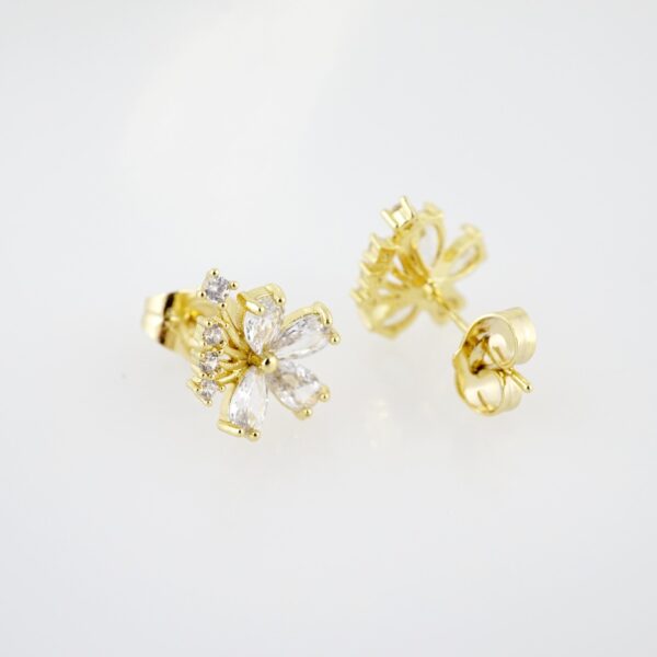 Arete de Acero Bañado en Oro 14k - EA315 - Imagen 2