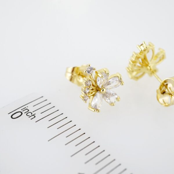 Arete de Acero Bañado en Oro 14k - EA315 - Imagen 3