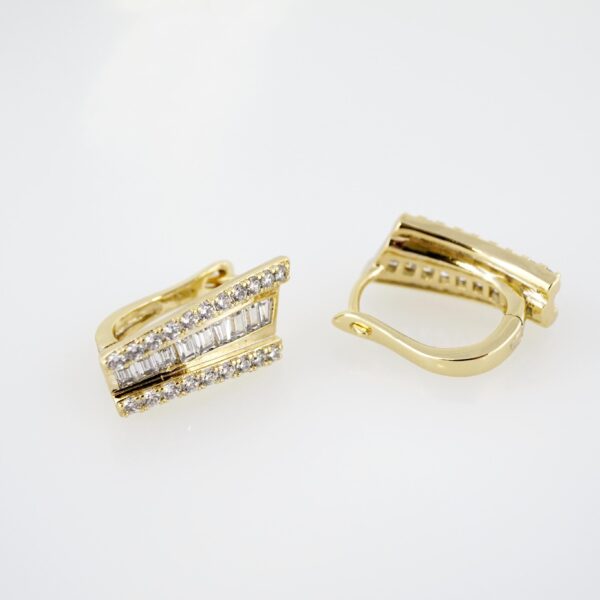 Arete de Acero Bañado en Oro 14k - EA246 - Imagen 2