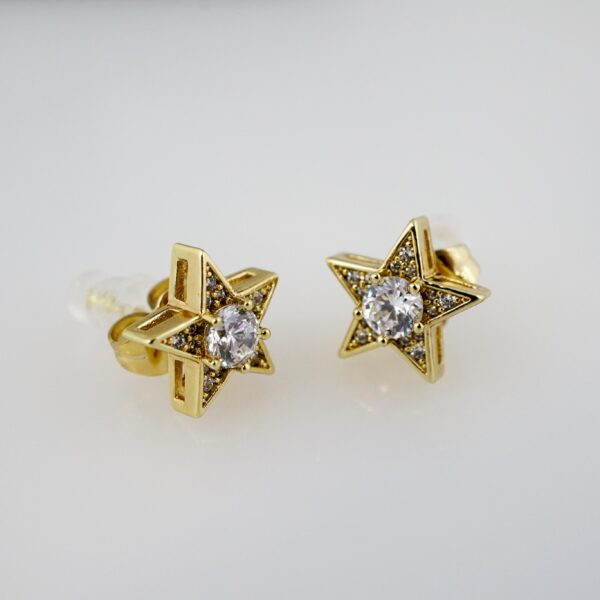 Set de Acero Inoxidable Bañado en Oro 14k - SET037 - Imagen 2