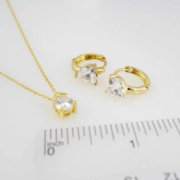 Set de Acero Inoxidable Bañado en Oro 14k - SET039 - Imagen 3