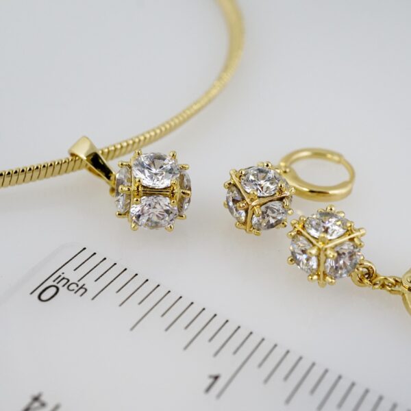 Set de Acero Inoxidable Bañado en Oro 14k - SET044 - Imagen 3