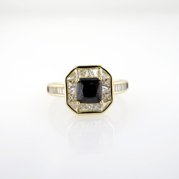 Anillo de Acero Inoxidable Bañado en Oro 14k - RG038