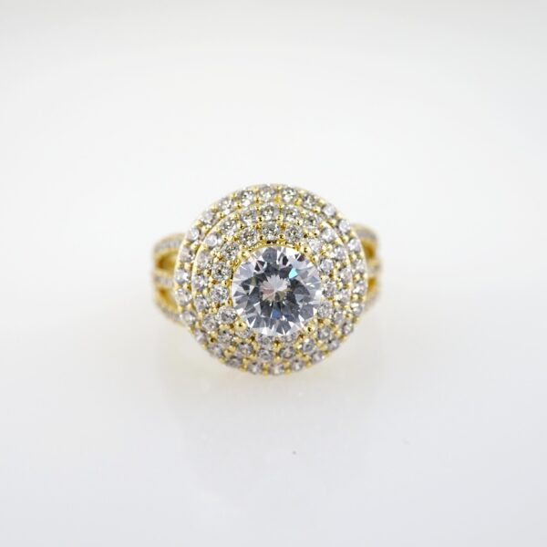 Anillo de Acero Inoxidable Bañado en Oro 14k - RG039